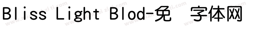 Bliss Light Blod字体转换